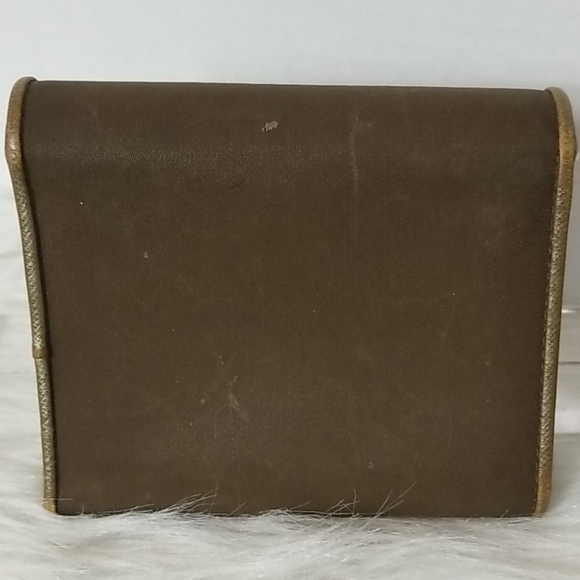 PRADA VINTAGE TRI- FOLD WALLET IN BROWN - Picture 2 of 9